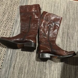 Manas Design tall leather riding boots made in Italy